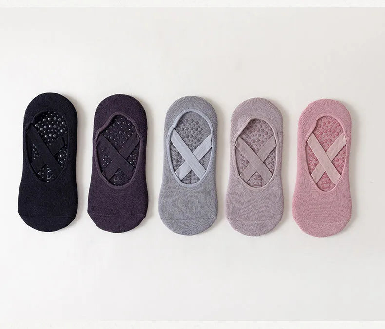 Chaussons de pilates - chaussettes anti-adhésives