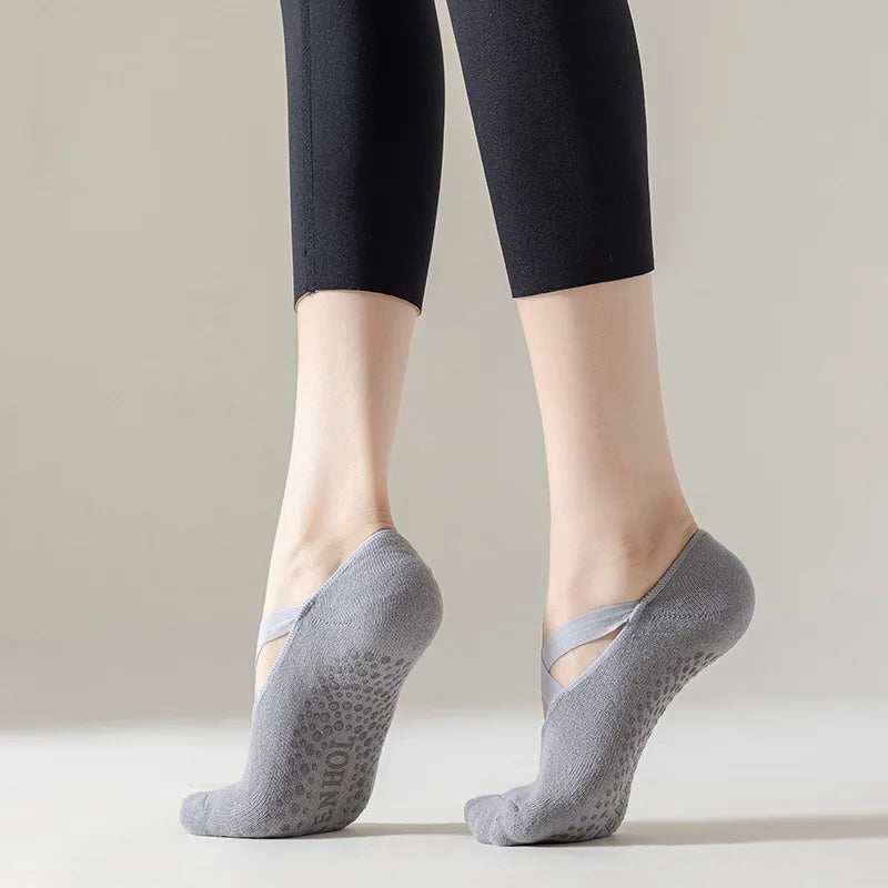 Chaussons de pilates - chaussettes anti-adhésives