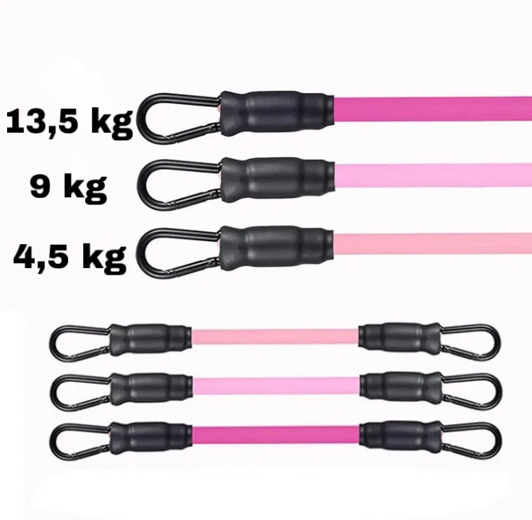 Kit élastiques de Pilates avec Sangles