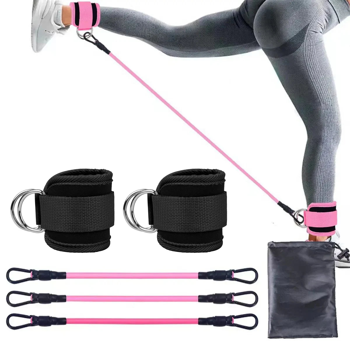 Kit élastiques de Pilates avec Sangles